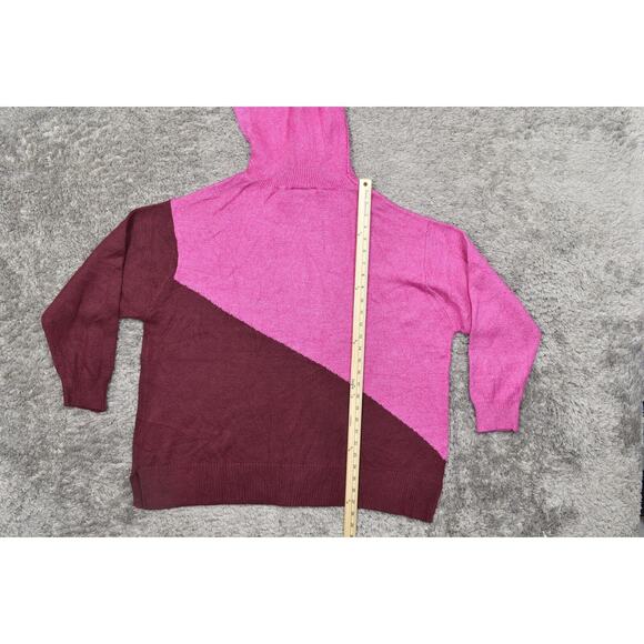 Lane Bryant Plus Size 22/24 Multicolor Pullover Sweater Knit Turtle Neck - Picture 5 of 8